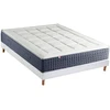 Image de Ensemble Matelas Hybride 7 Zones + Mémoire De Forme + Sommier King Style Fabriqué En France 140 X 190 Sommier Blanc
