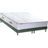 Image de Ensemble Matelas Ressorts 7 Zones Bellagio 2 Mémoire De Forme Et Sommier 2x80 X 200 Sommier Vert Celadon