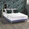 Image de Ensemble Matelas Ressorts 7 Zones Bellagio 2 Mémoire De Forme Et Sommier 140 X 190 Sommier Bleu Denim