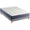 Image de Ensemble Matelas Hybride 7 Zones + Mémoire De Forme + Sommier King Style Fabriqué En France 160 X 200 Sommier Gris Chiné