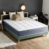 Image de Ensemble Matelas Hybride 7 Zones + Mémoire De Forme + Sommier King Style Fabriqué En France 160 X 200 Sommier Vert Celadon