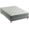 Image de Ensemble + Matelas Ressort 7 Zones Face Hiver/eté Différente Hygge Fabriqué En France 160 X 200 Sommier Gris Chiné
