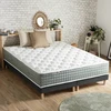 Image de Ensemble + Matelas Ressort 7 Zones Face Hiver/eté Différente Hygge Fabriqué En France 2x90 X 200 Sommier Noir