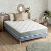 Image de Ensemble + Matelas Ressort 7 Zones Face Hiver/eté Différente Hygge Fabriqué En France 140 X 190 Sommier Bleu Denim