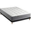 Image de Ensemble Matelas Ressort 7 Zones H.28cm + Sommier Fabriqué En France Max 160 X 200 Sommier Noir