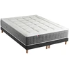 Image de Ensemble Matelas Ressort 7 Zones H.28cm + Sommier Fabriqué En France Max 2x80 X 200 Sommier Noir