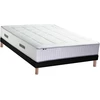 Image de Ensemble Matelas Ressorts 7 Zones H28cm + Sommier Palacio 2 Fabrication Francaise 140 X 190 Sommier Noir