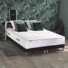 Image de Ensemble Matelas Ressorts 7 Zones H28cm + Sommier Palacio 2 Fabrication Francaise 2x90 X 200 Sommier Noir