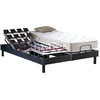 Image de Ensemble Literie Électrique Relaxation À Plots + Matelas 100% Latex 2x90 X 200