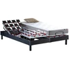 Image de Ensemble Literie Électrique Relaxation À Plots Anthracite + Matelas Mousse 35hr 2x80 X 200