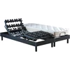 Image de Ensemble Literie Électrique Relaxation À Plots + Matelas 100% Latex 2x80 X 200