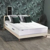 Image de Ensemble Matelas Ressorts 7 Zones Palacio + Sommier En Kit Beige Lattes Flexibles 180 X 200