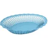 Image de Roger Orfevre - Vintage Corbeille Pain Ovale Bleu 25x18 Cm