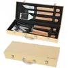 Image de Le Marquier - Mallette De 6 Ustensiles En Inox Et Bambou Pour Plancha