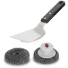 Image de Kit De Nettoyage Pour Plancha Le Marquier 1 Spatule + Boules Inox)