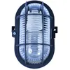 Image de Tec Hit 138000 - Hublot Ovale - 60 Watts - E 27 - 22 X 18 X 8 Cm - Noir + Grille