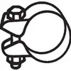 Image de BOSAL - Collier de serrage d'échappement 250-352 52 mm - Réf. 250352