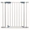 Image de Portillon Sécurité Bébé Enzo - Système Pression Avec Extensions Ajustables Et Barre De Seuil Plate - Métal Blanc, Conforme Nf En 1930 02/2012 - Facile À Installer Et Sécurisé Pour Enfants