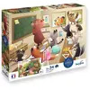 Image de 2 Puzzles - SENTOSPHÈRE - 24 pièces - Vive l'école - Observation - Mémoire - Logique - À partir de 3 ans
