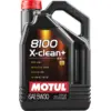 Image de MOTUL - Huile moteur 5W30 (C3, 8100 X-CLEAN+, LL), 5 litres - Réf. 106377