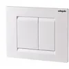 Image de Wirquin - Plaque De Commande Murale Réservoir Wc Encastré Double Volume, Blanche