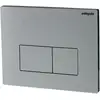 Image de Wirquin - Plaque De Commande À Économie D'Eau Pour Wc Suspendu Design En Aluminium Brossé 55720351, Gris