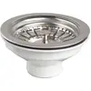 Image de Bonde Evier Inox Avec Panier Sans Trop Plein 90mm - Wirquin
