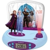 Image de Réveil Projecteur Reine des Neiges avec Anna et Elsa en 3D