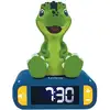 Image de Réveil digital avec veilleuse lumineuse Dinosaure en 3D et effets sonores - Neuf
