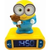 Image de Réveil avec Veilleuse Les Minions en 3D