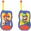 Image de LEXIBOOK TW12NI Brothers Nintendo Super Mario Walkie-talkies, jeu de communication pour enfants/garçons, clip ceinture pour le transport, batterie, bleu/rouge