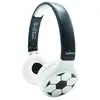 Image de Casque audio enfant LEXIBOOK 2-en-1 Bluetooth 5.0 filaire 3,5 mm 85 dB micro commandes motif football blanc/noir - Neuf