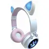 Image de Casque sans fil rechargeable lumineux avec oreilles de chat
