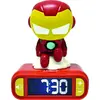 Image de Réveil avec Veilleuse Iron Man en 3D