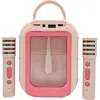 Image de Karaoke Bluetooth Rose avec 2 micros sans fil