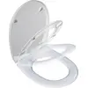 Image de Abattant déclipsable frein de chute plastique thermodur Click & clean blanc