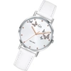 Image de Montre femme Girl Only motif papillon blanc bracelet cuir quartz montre UGO699346