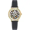 Image de GO Montre femme Mademoiselle Léo motif bracelet cuir quartz montre UGO699638
