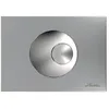 Image de Nicoll - Plaque De Commande Double Volume 146x205 Chrome Mat Boutons Rond Chrome Brillant