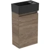 Image de Ideal Standard R0578y9 Ensemble Meuble Eurovit+ Lavabo 37 Cm Droit Noir
