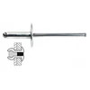 Image de Degometal - 100 Rivets Aveugles Standards Alu/acier Tête Extra Large 4x16 - 103 340 161
