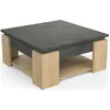 Image de Table d'appoint Demeyere AUSTIN, chêne, 80x80x37.2cm