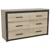 Image de Commode Kansas 6 Tiroirs