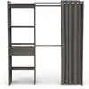 Image de Armoire Chicago - 50 x 114 x 192 cm - Noir/chêne