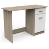 Image de Demeyere Bureau OSIRIS, 108,5x45x75 cm, Chêne Cronberg + Blanc , Meuble de bureau, construction en panneaux de particules, un tiroir et une armoire