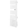 Image de Sèche-serviettes électrique Atlantic NEFERTITI 500W mât à droite blanc brillant - Neuf
