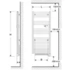 Image de Atlantic - Radiateur Sèche-serviettes Doris 1500w Blanc Brillant 851127