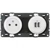 Image de Legrand - Prise De Courant Et Chargeur Double Usb Type-a Céliane Finition: Blanc