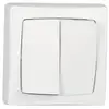 Image de Double Interrupteur Va-et-vient Saillie Complet Legrand Asl, Blanc
