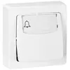 Image de Bouton poussoir LEGRAND avec porte-étiquettes en saillie blanc